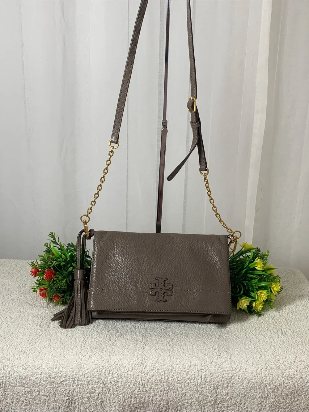 GUC Tory Burch Marion Flat Crossbody Bag
